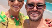 Vogue Williams strips down to tiny pink bikini for happy family snaps with Spencer Matthews amid rift rumours