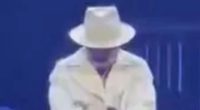 Watch the horrifying moment pop star’s trousers split open live on stage – as he rushes to cover up