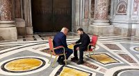 Ukrainian president Volodymyr Zelensky pushed US president Donald Trump to take a harder line with Russian despot Vladimir Putin during their historic chat at St. Peter's Basilica