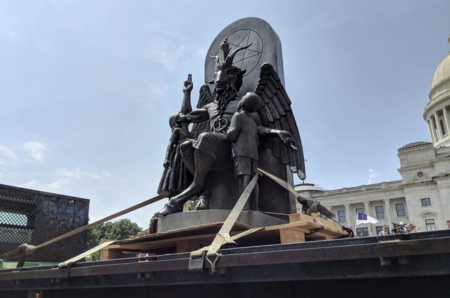 ‘Hail Satan!’ Scream Pro-Trans Athlete Protestors