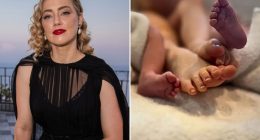 Amber Heard welcomes twins as she announces her new son and daughter