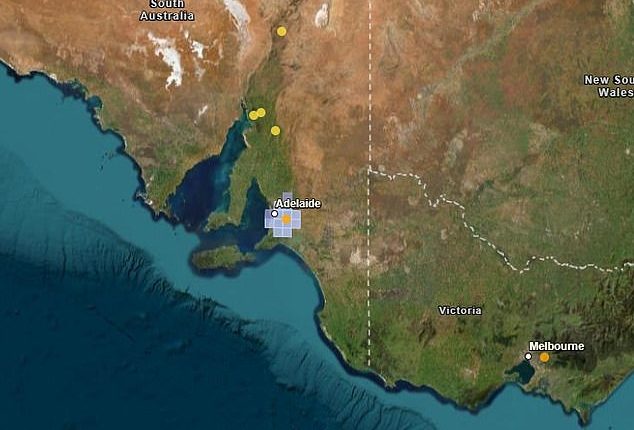 Earthquakes struck just outside Melbourne and Adelaide in the early hours of Tuesday morning