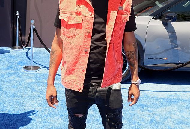 Rapper Skilla Baby, 26, survived an attempt on his life in the Detroit area Thursday evening;  Pictured in Los Angeles in June 2024