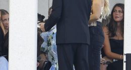Carrie Bickmore (pictured) bent the seating rules at Australian Fashion Week on Wednesday. The former The Project star cheekily moved position at the AJE show, just prior to the catwalk's late start time
