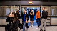 Metro staff had to manually open the doors of a train to let passengers off (stock image)