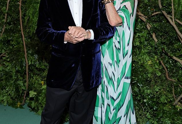 Barry Diller, pictured with wife Diane Von Furstenberg in 2000, has come out as gay. He previously held leadership positions at Paramount, ABC, and Twentieth Century Fox, and is credited with creating the Fox network