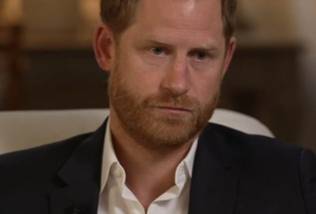 Body language expert Judi James told FEMAIL that Prince Harry's stare 'suggested a man who¿d found more toys to throw out of the pram'