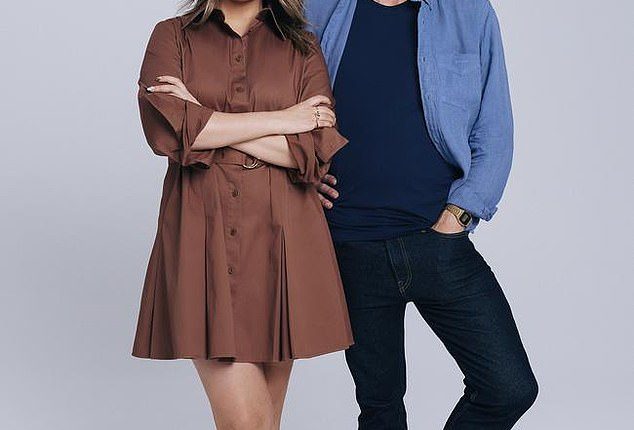 Bob Murphy issued a grovelling apology to his co-host Sharnelle Vella (pictured together) on Thursday, one day after insinuating she worked at a strip club live on air