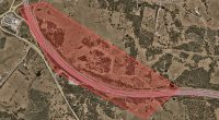 An exclusion zone has been established while police respond, encompassing Maher Road and both directions of the Bruce Highway adjacent to Maher Road (pictured)