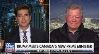 Canadian-born actor William Shatner discussed President Donald Trump's calls to make Canada the 51st state on Jesse Watters Primetime Tuesday night