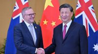 Australia's Prime Minister Anthony Albanese meets China's President Xi Jinping in a bilateral meeting during the 2022 G20 summit in Nusa Dua, Bali, Indonesia