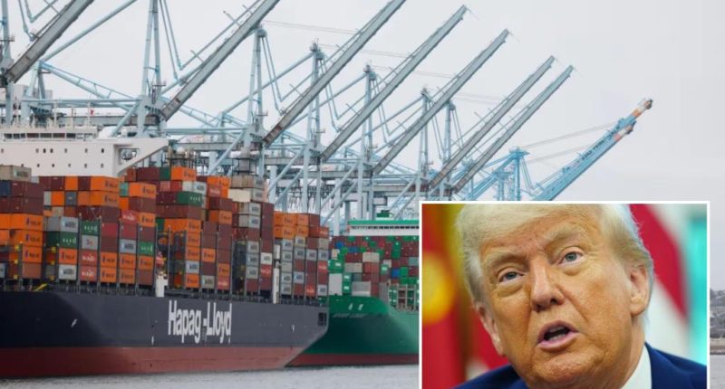 Chinese freight ships carrying 12K containers of goods arrive in US for first time since Trump unveiled 145% tariffs