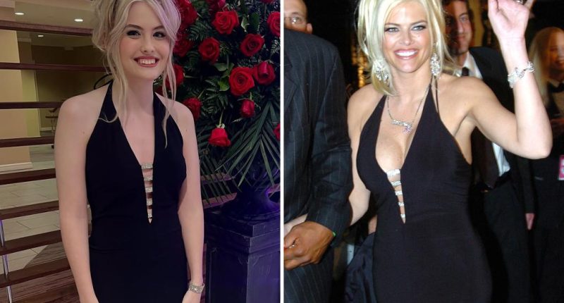 Dannielynn Birkhead wears mom Anna Nicole Smith’s iconic dress 21 years later at Kentucky Derby