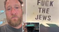 Dave Portnoy furious after antisemitic ‘f—k the Jews’ sign appears at Barstool Sports bar: ‘I’ve been shaking’