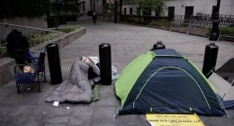 Diddy Supporters Camp Out In Front of NYC Courthouse 