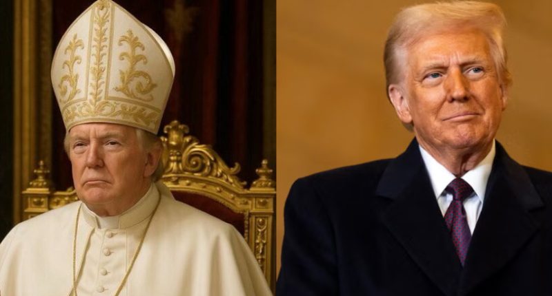 Donald Trump Sparks Controversy by Sharing AI-Generated Image of Himself as the New Pope