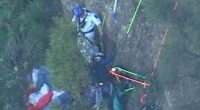 A paraglider in his 50s collided with a cliff near Stanwell Tops in NSW soon after take off