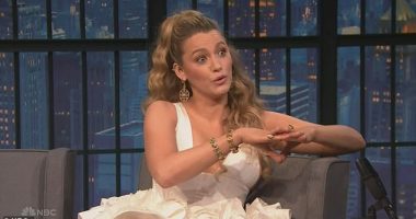 Blake Lively, 37, reunited with chat show host Seth Meyers on Thursday's Late Night show, but fans spotted an odd detail about her appearance; seen arriving at NBC Studios on Thursday