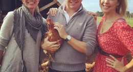 Tom (centre) and Emma Lane (left) bought a a six-bedroom, six-bathroom in Clontarf