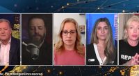 Australian feminist writer Clementine Ford (far-right) stunned a Piers Morgan Uncensored panel on Saturday when she was asked to define what it mean to be a woman