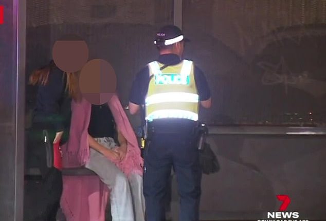A woman has lost her licence over the alleged road rage crash captured on dhscam. She's pictured speaking to police at the scene