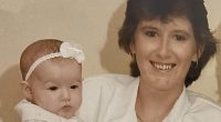 Samantha Kay (pictured as a baby) is still seeking justice 25 years after her mum Susan was bludgeoned to death