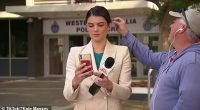 A 7News reporter has shed light on a disgusting moment that was caught on camera during a broadcast