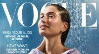 Hailey Bieber goes nude under open button-down shirt for Vogue photoshoot and finally responds to Justin divorce rumors