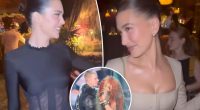 Hailey Bieber parties with Kylie and Kendall Jenner after Justin’s steamy duet with SZA