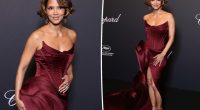 Halle Berry looks like Hollywood royalty in show-stopping maroon dress at Cannes Film Festival 2025