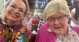 Sussan Ley has announced the tragic passing of her mother Angela Braybrooks (both pictured)