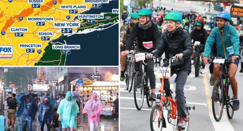 Heavy rain, flash flooding expected to douse NYC for days — making for another wet boro bike tour