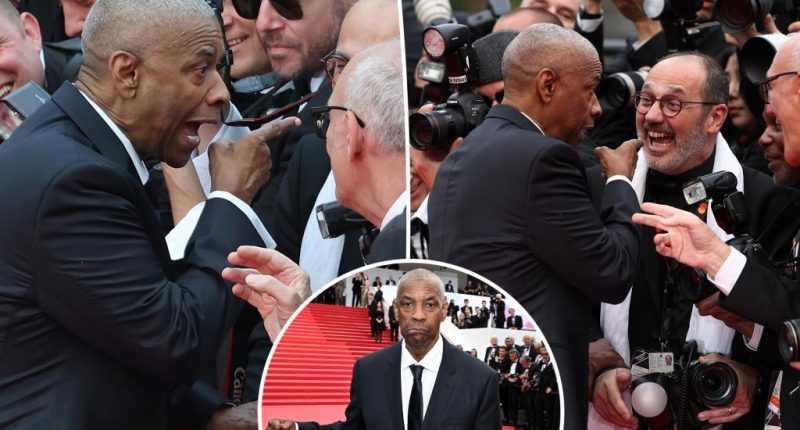 Here’s what Denzel Washington said during heated exchange with photographer on Cannes red carpet