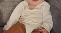 Human remains, believed to be those of a missing one-year-old Kahleb Rowan Collins (pictured) of Fayette County, Alabama, were tragically discovered in a burn pile on the family's property