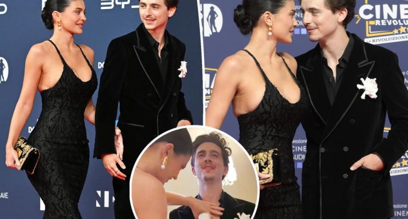 How Kylie Jenner helped Timothée Chalamet get ready for their red carpet debut