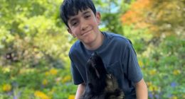 Huge telly star shares snap of rarely seen son – can you tell who his dad is?