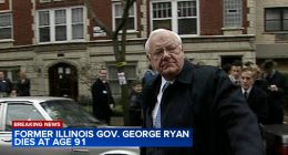 Illinois officials react to death of embattled former Gov. George Ryan: 'Able to bridge the gap'