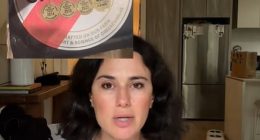 A pregnant, Australian entrepreneur claimed she was referred to police over the suggestion her cheese block contained a metal nut
