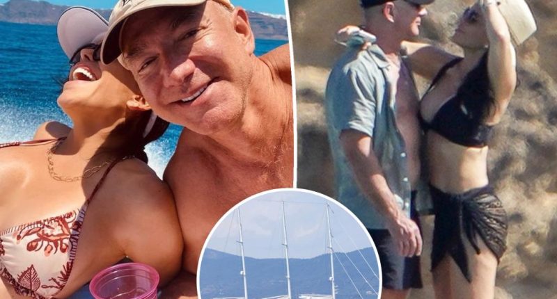 Jeff Bezos spanks bikini-clad Lauren Sanchez as she sunbathes on their $500M superyacht