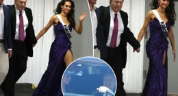 Jordon Hudson, Bill Belichick leave hand in hand after Miss Maine USA pageant letdown