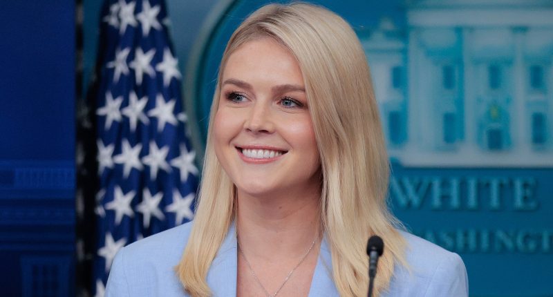Karoline Leavitt Confuses Press Briefing For The Rodeo In Classless Denim Outfit