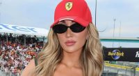 Kate Cassidy shares glam snaps just hours before Liam Payne will bombshell as she poses at the F1 in leather top