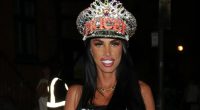 Katie Price puts on very glam display in crop top and sparkly ‘Pricey’ crown after drag show performance