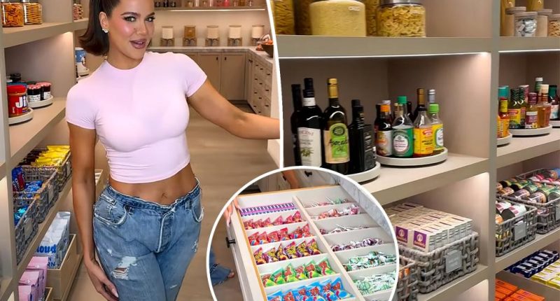 Khloé Kardashian gives tour of pristinely organized walk-in pantry in $17M mansion