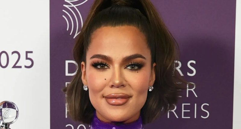Khloe Kardashian looks incredible in skin tight purple dress after its revealed mom Kris has ‘chosen’ her as family heir