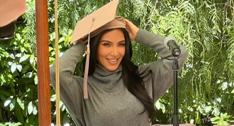 Kim Kardashian ‘still has a long road’ to become a lawyer after she celebrates ‘law school graduation’ with big bash