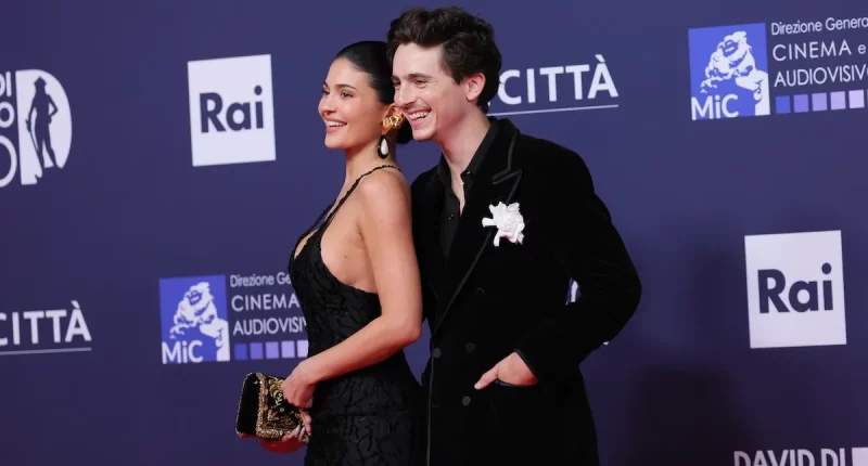 Kylie Jenner Beams as She and Timothée Chalamet Finally Make Red Carpet Debut 