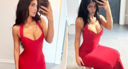 Kylie Jenner models ‘hot’ red dress from new Khy x Dilara Findikoglu collection