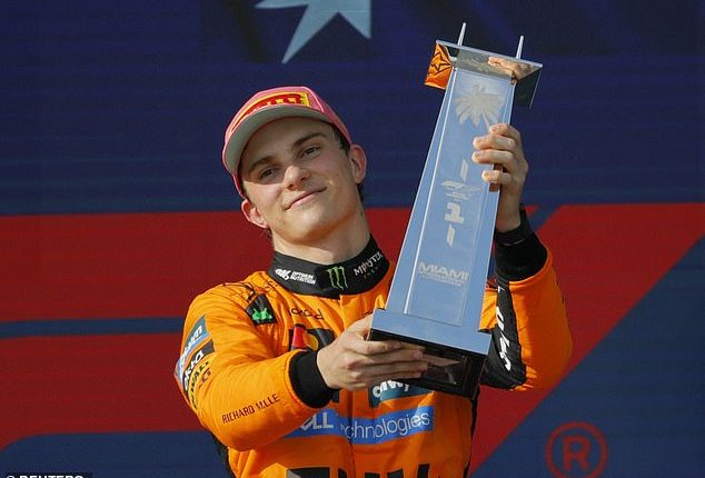 Oscar Piastri held off McLaren team-mate Lando Norris to win the Miami Grand Prix