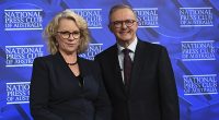 ABC star Laura Tingle has quit her job as political reporter for 7.30 and will take up a posting as the national broadcaster's global affairs editor (pictured with Prime Minister Anthony Albanese)